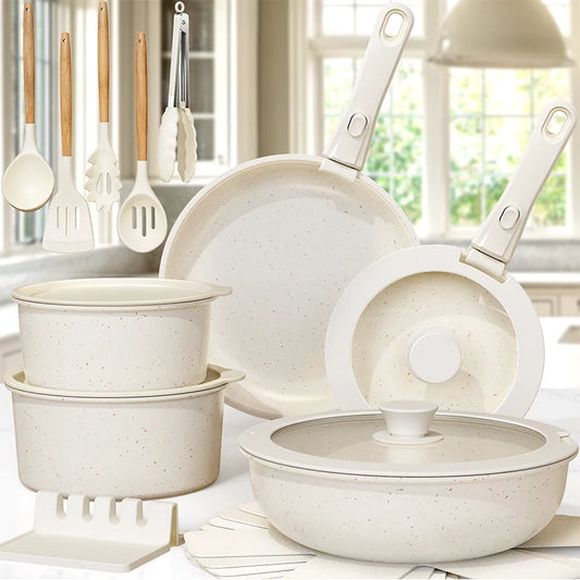 21 Piece Pots and Pans Set Non-Stick