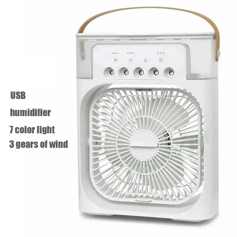 3 In 1 Fan AIr Conditioner Household Small Air Cooler LED Night Light Portable